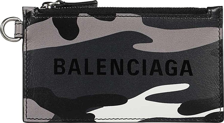 Balenciaga Logo Card Case 'Grey'