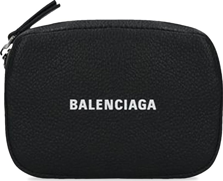 Balenciaga Card Case With Strap 'Black/White'