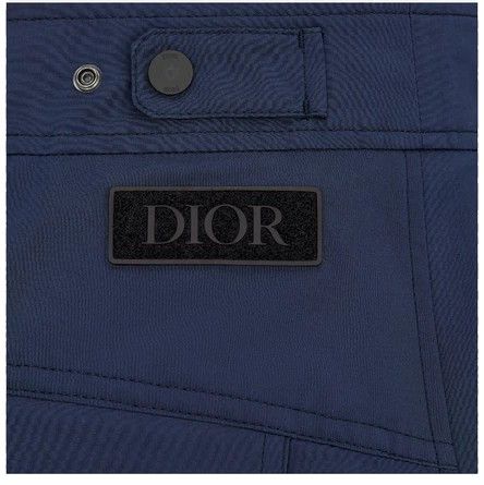 Dior Technical Logo Cargo Pants Navy