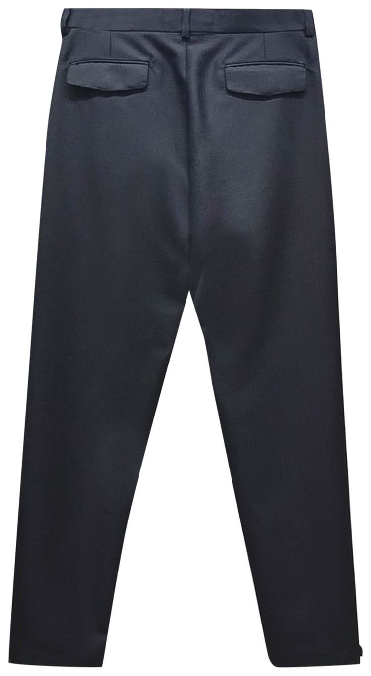 Dior Front Flap Pants With Oblique Belt Black
