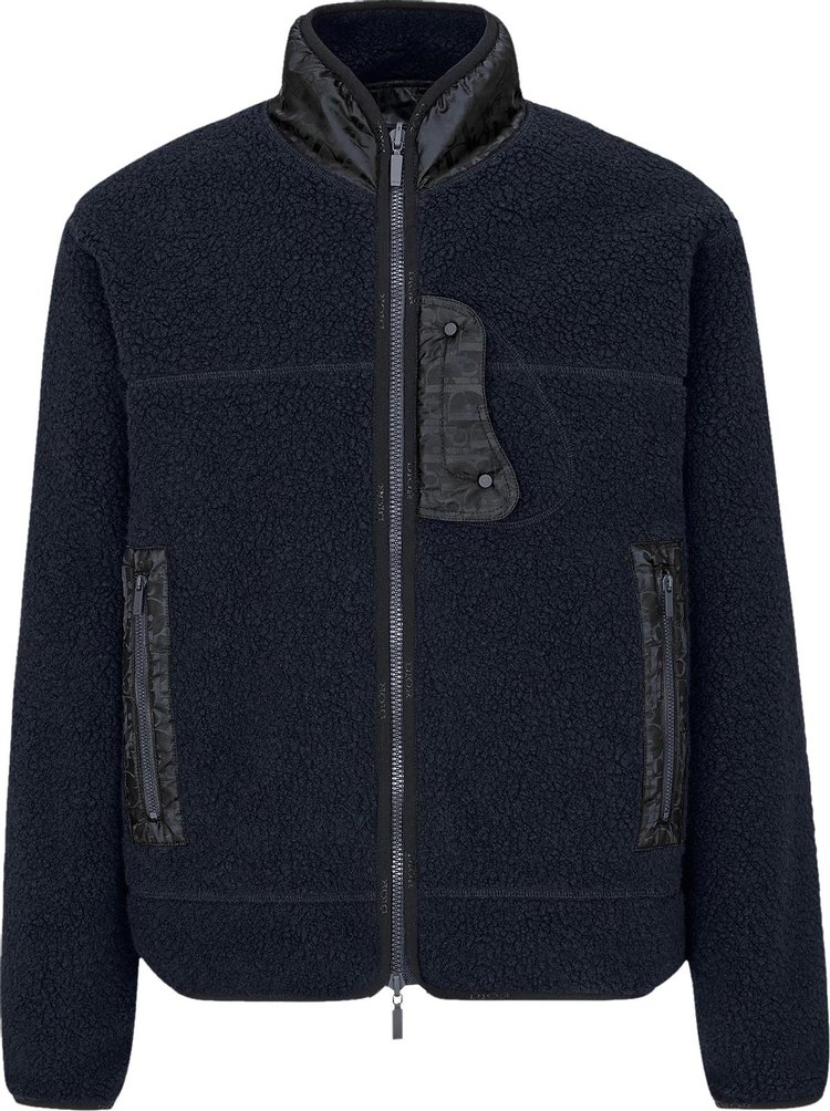 Dior Sherpa Fleece Jacket 'Navy'