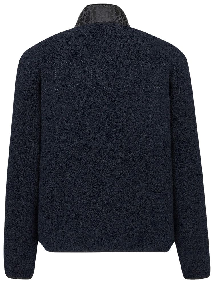 Dior Sherpa Fleece Jacket Navy