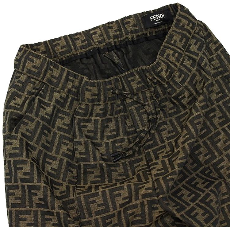Fendi FF Logo Trouser Tobacco