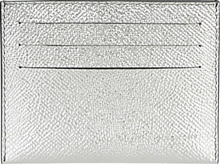 Givenchy Eros Cardholder In Metalized Leather 'Silver'