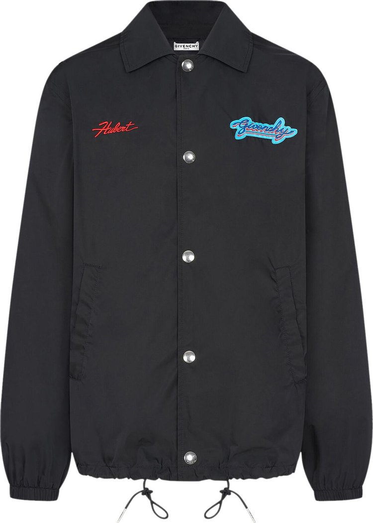 Givenchy Motel Embroidered Windbreaker With Patch 'Black'