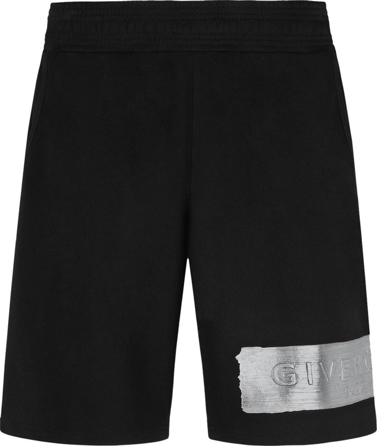 Givenchy Shorts With Latex Band 'Black/Silver'