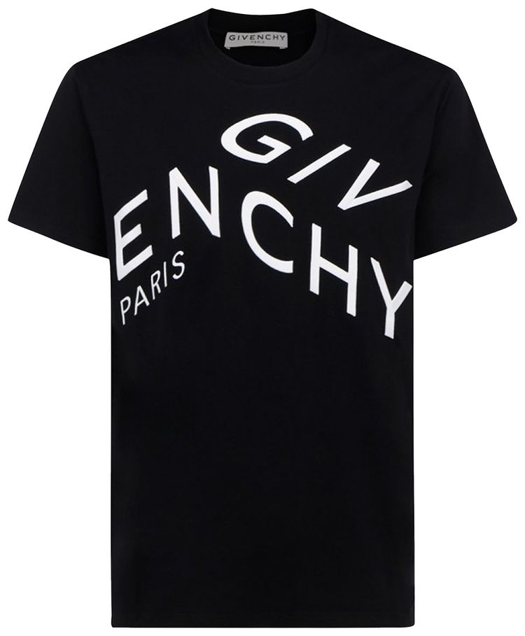 Givenchy Refracted Oversized Embroidered T Shirt BlackWhite