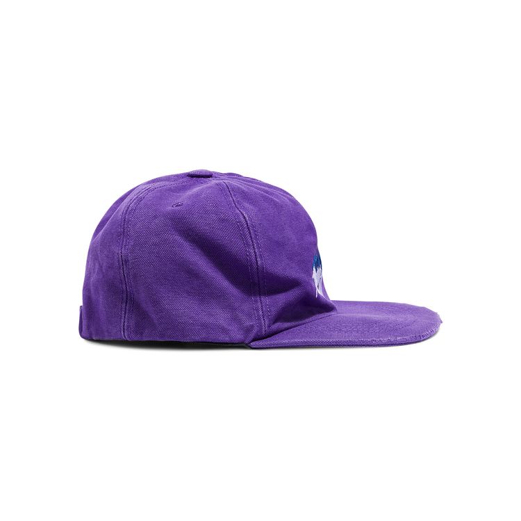 Off White Running Wolves Baseball Cap Purple