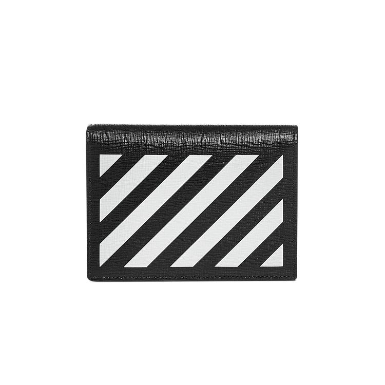 Off White Diag Leather Mini Pouch Bag BlackWhite