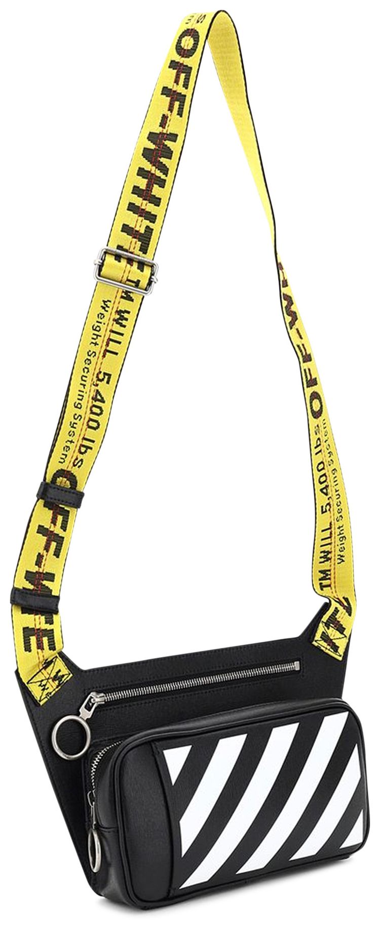 Off White Logo Nylon Body Bag Black