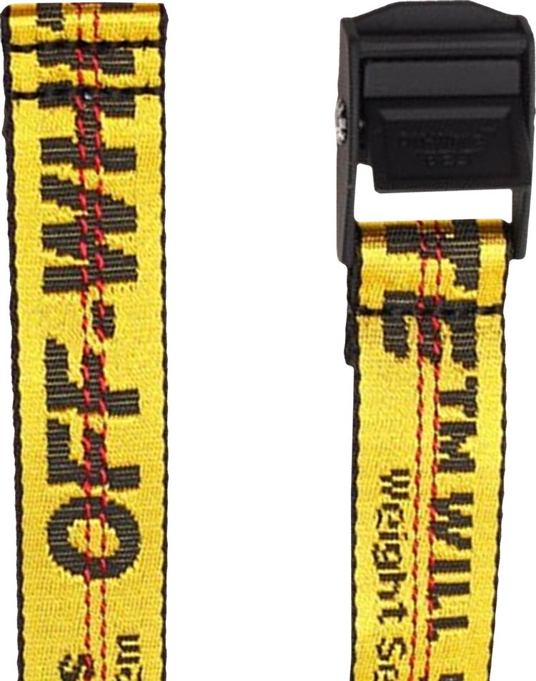 Off White Classic Mini Industrial Belt YellowBlack