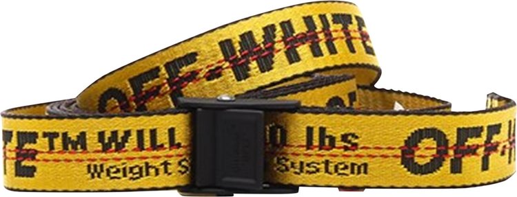 Off-White Classic Mini Industrial Belt 'Yellow/Black'