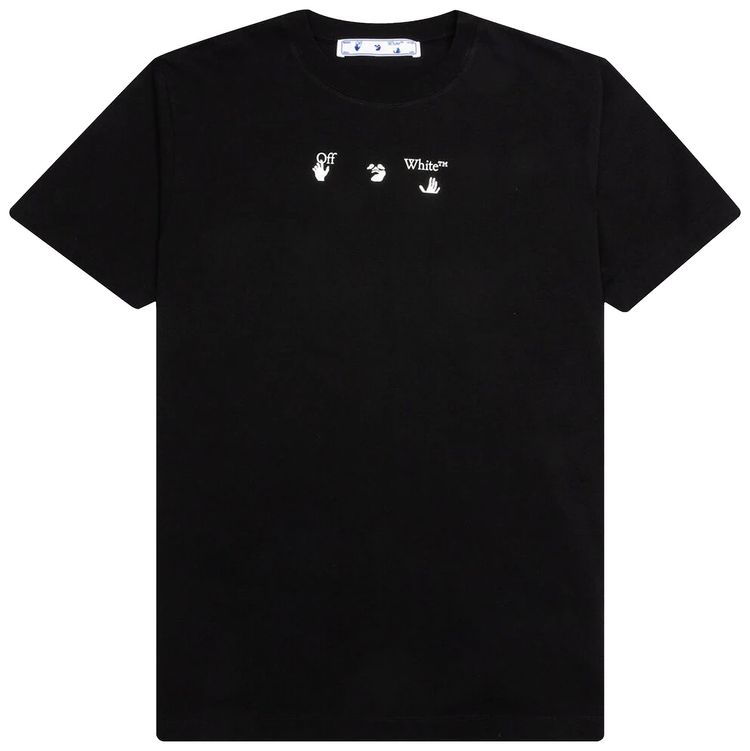 Off White Marker Slim Tee Black