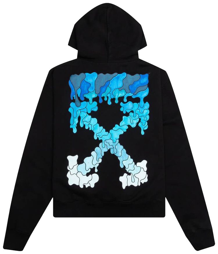 Off White Marker Over Hoodie Black