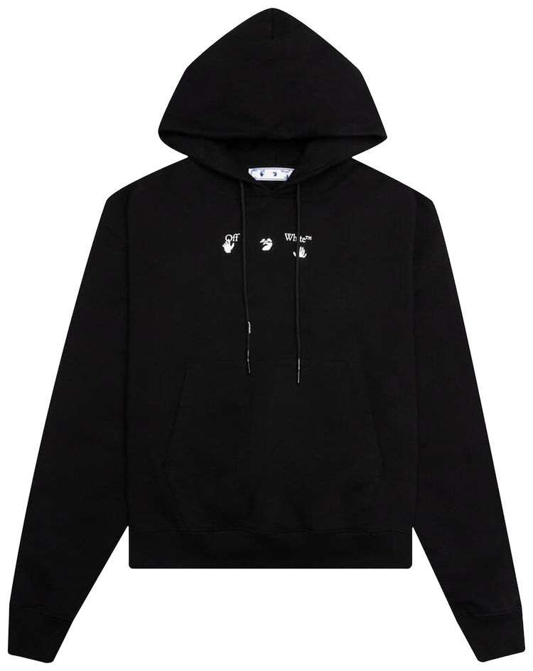 Off White Marker Over Hoodie Black