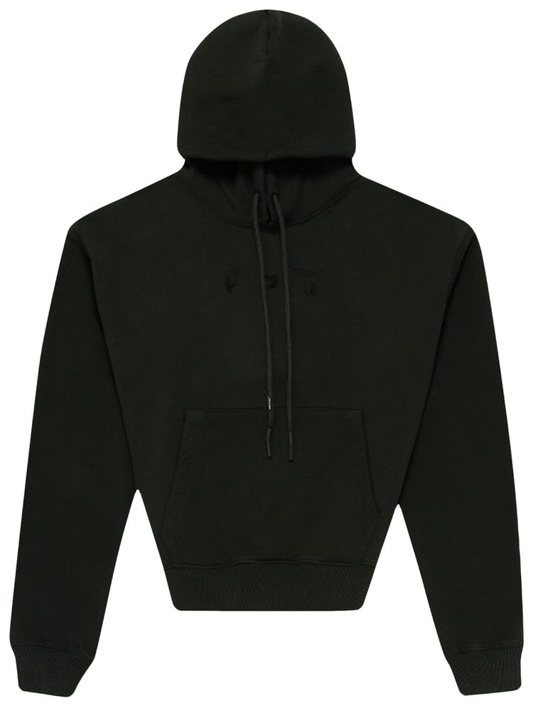 Off White Bolt Arrow Over Hoodie Black