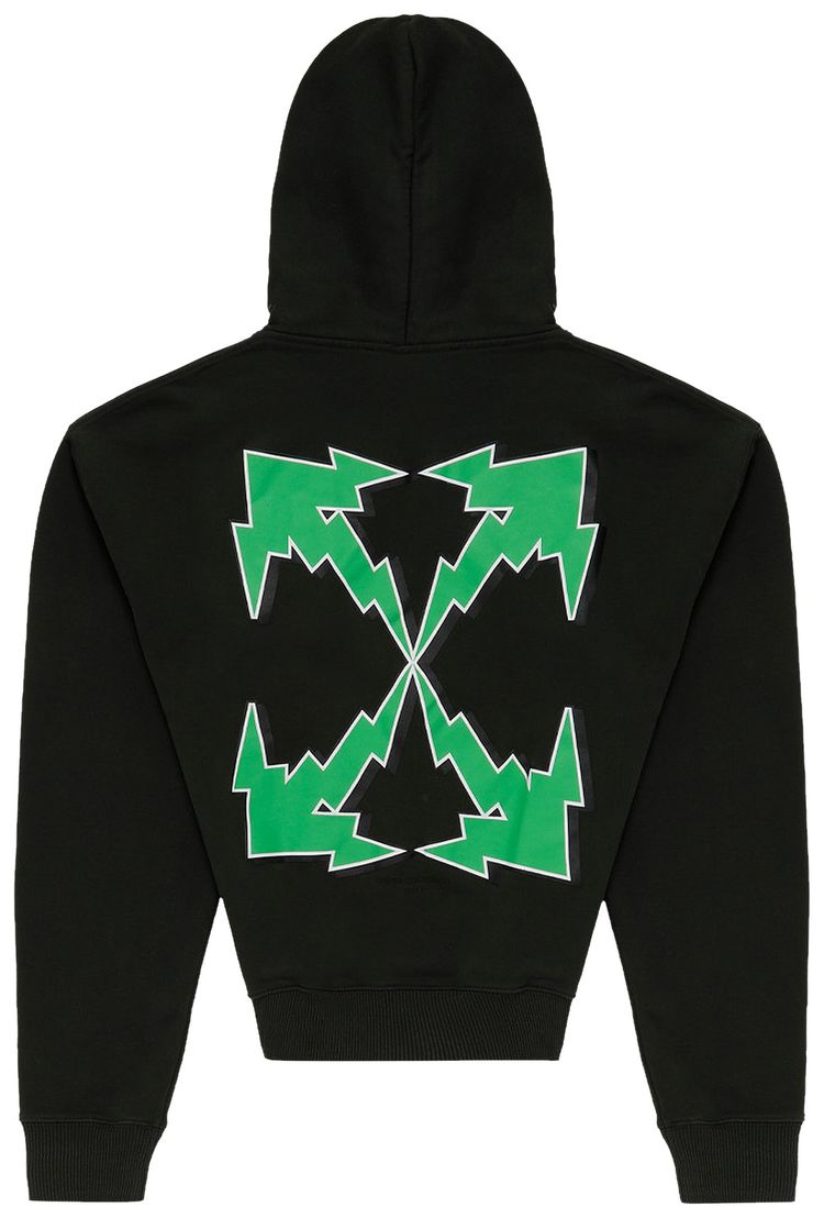 Off White Bolt Arrow Over Hoodie Black