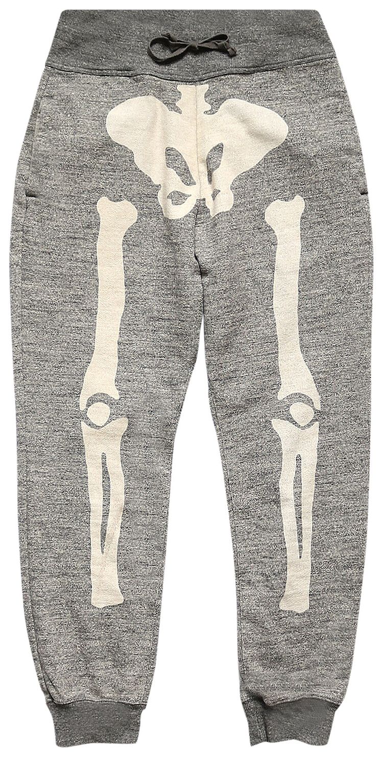 Kapital Bone Grandrelle Fleece Knit SWT Pants Charcoal