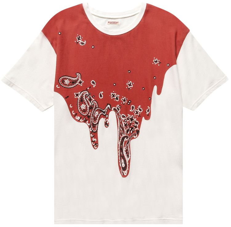 Kapital Toro Toro Bandana 20 Jersey Crew T Shirt Red