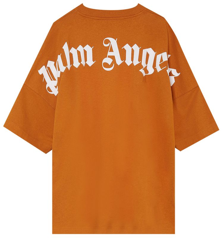 Palm Angels Classic Logo Over Tee Khaki