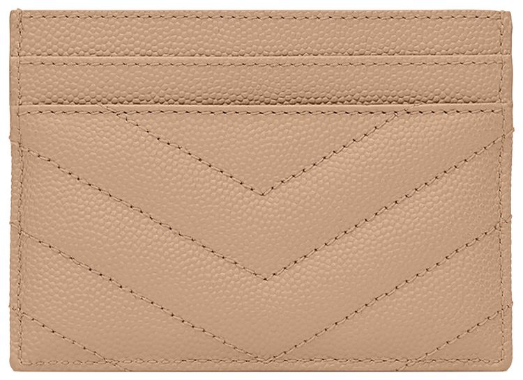 Saint Laurent Card Holder Dark Beige