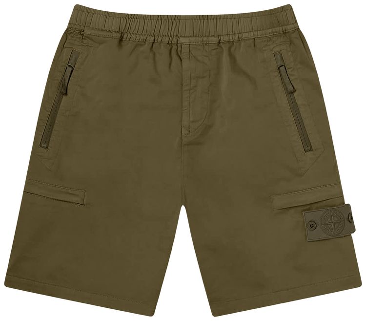 Stone Island Ghost Cargo Short Military Green