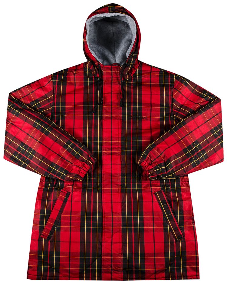 Supreme x Polartec Lined Sidline Parka Tartan