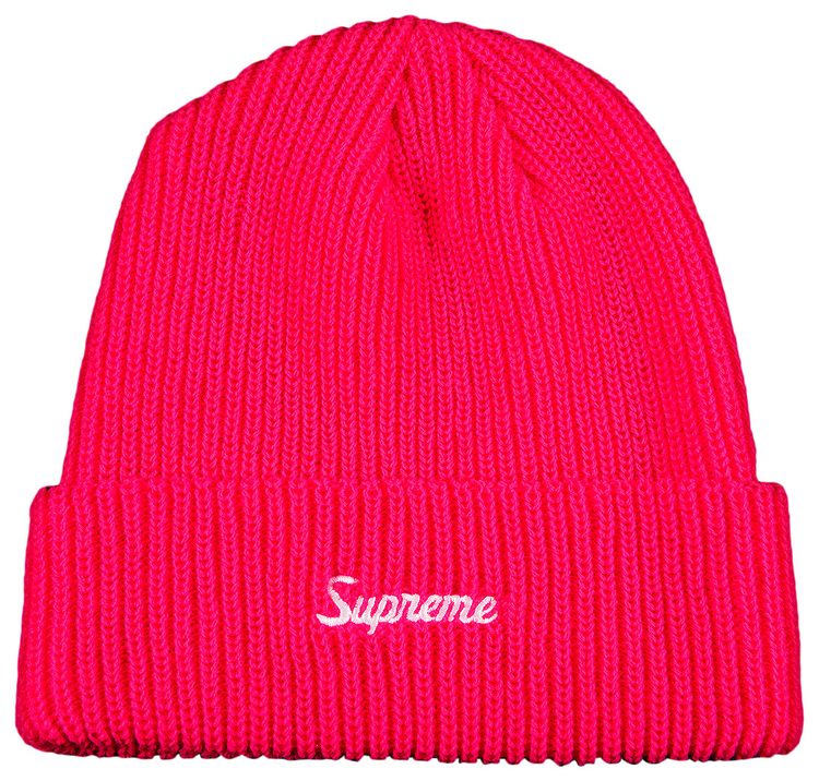 Supreme Loose Gauge Beanie Pink