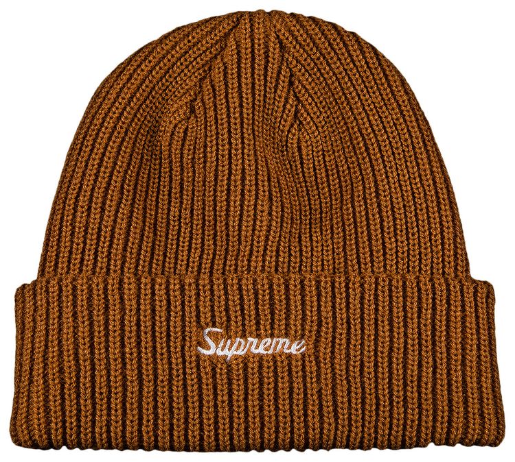 Supreme Loose Gauge Beanie Tan