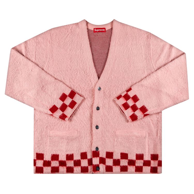 Buy Supreme Brushed Checkerboard Cardigan 
