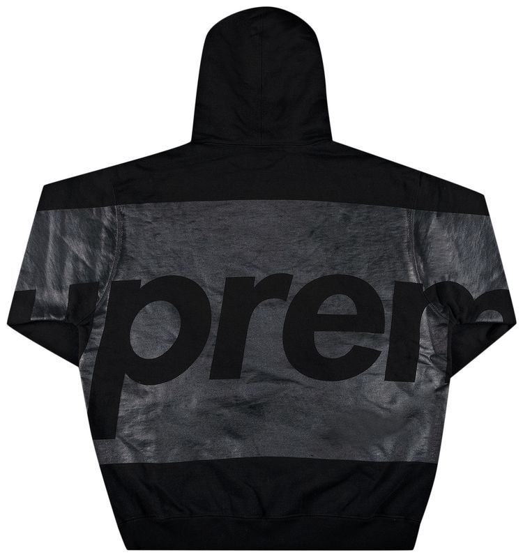Supreme Big Logo Hooded Sweatshirt Black
