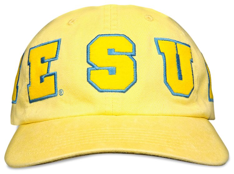 Supreme Spellout 6 Panel Light Yellow