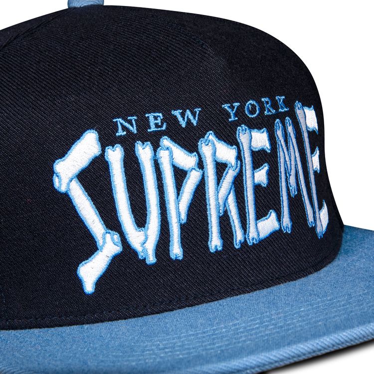 Supreme Bones Logo 5 Panel Navy