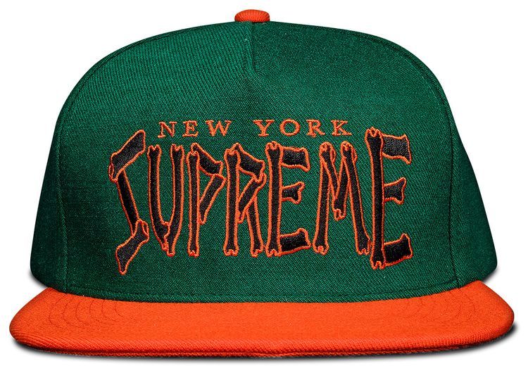 Supreme Bones Logo 5 Panel Green