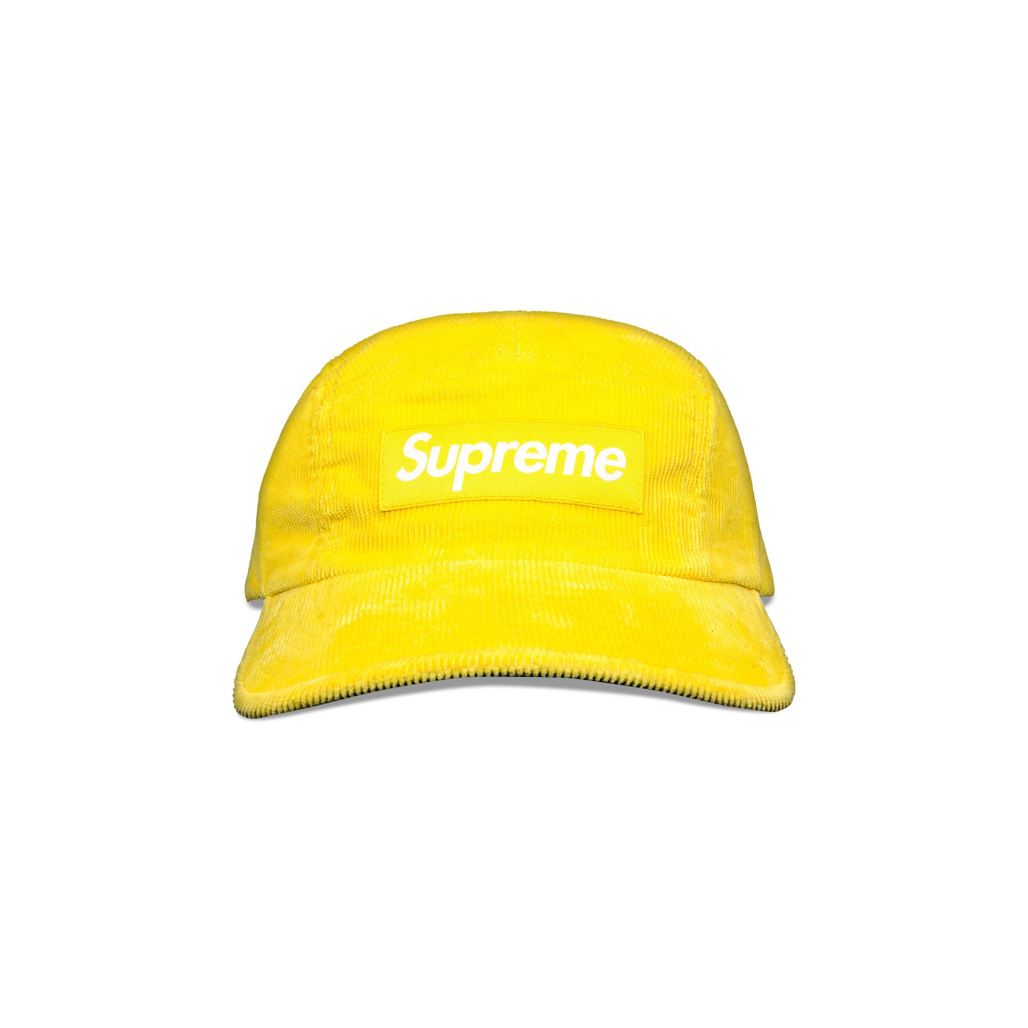 Buy Supreme Fine Wale Corduroy Camp Cap Yellow SS21H62 YELLOW GOAT