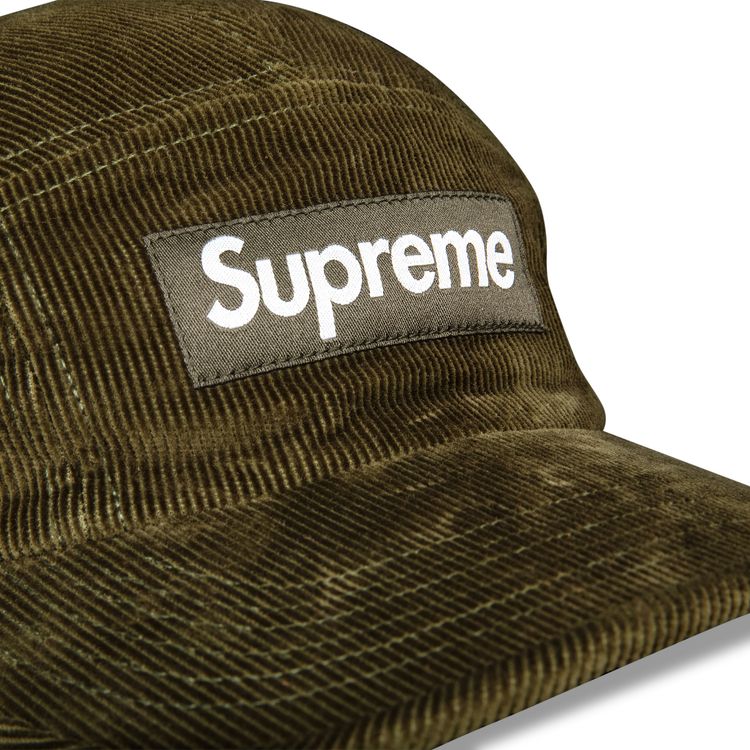Supreme Fine Wale Corduroy Camp Cap Olive
