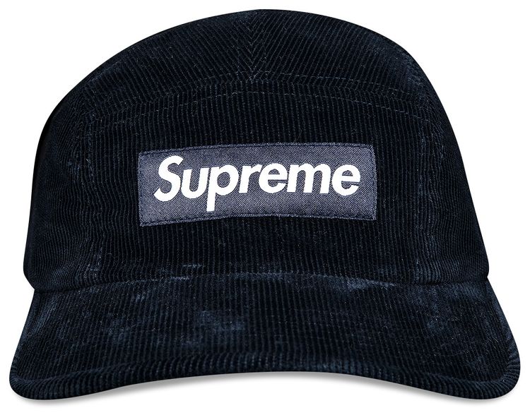 Supreme Fine Wale Corduroy Camp Cap Navy