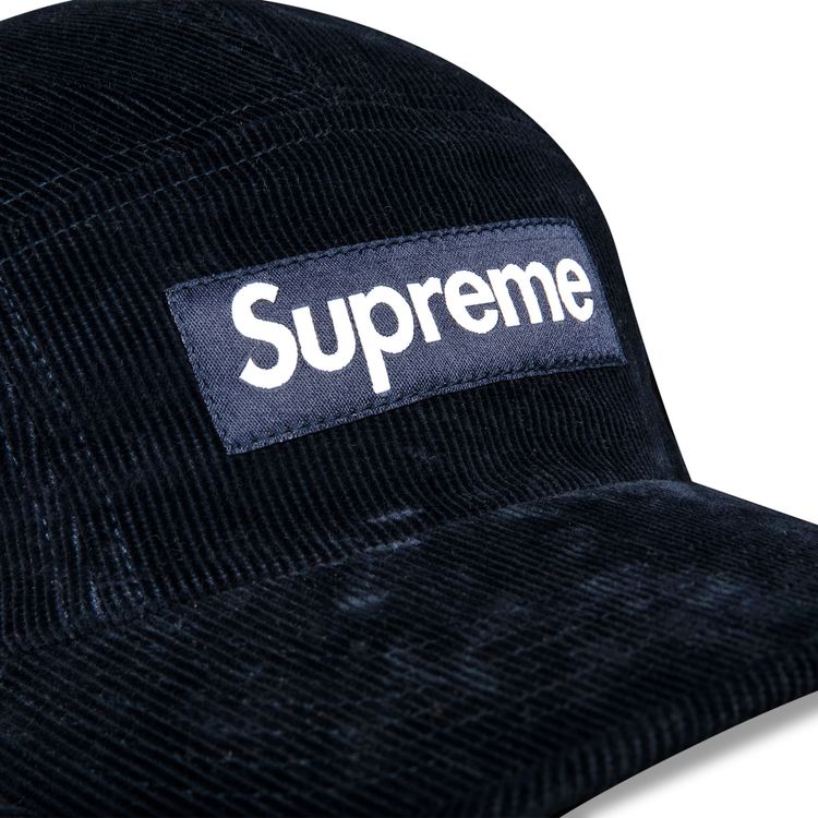 Supreme Fine Wale Corduroy Camp Cap Navy