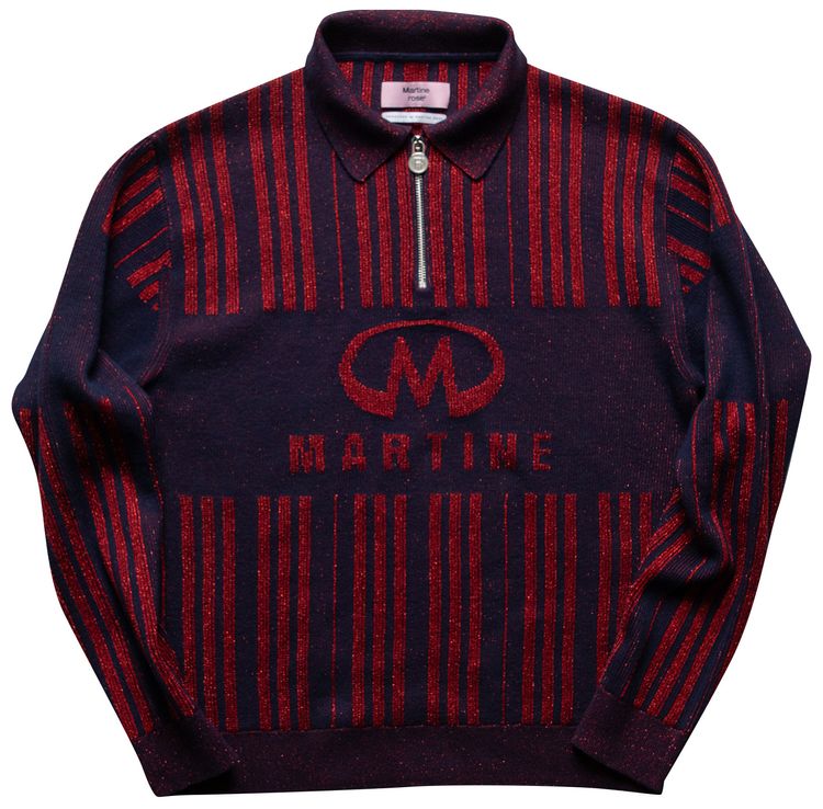 Martine Rose Rysm Knit BlueHaute Red