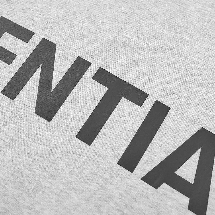 Fear of God Essentials Pullover Hoodie Light Heather GreyBlack