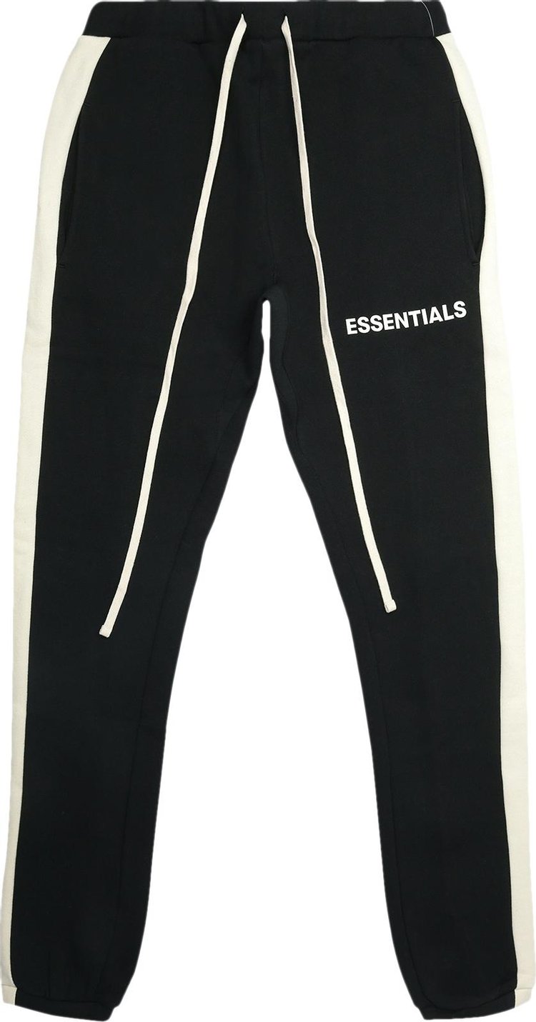 Fear of God Essentials Side Stripe Sweatpants 'Black'