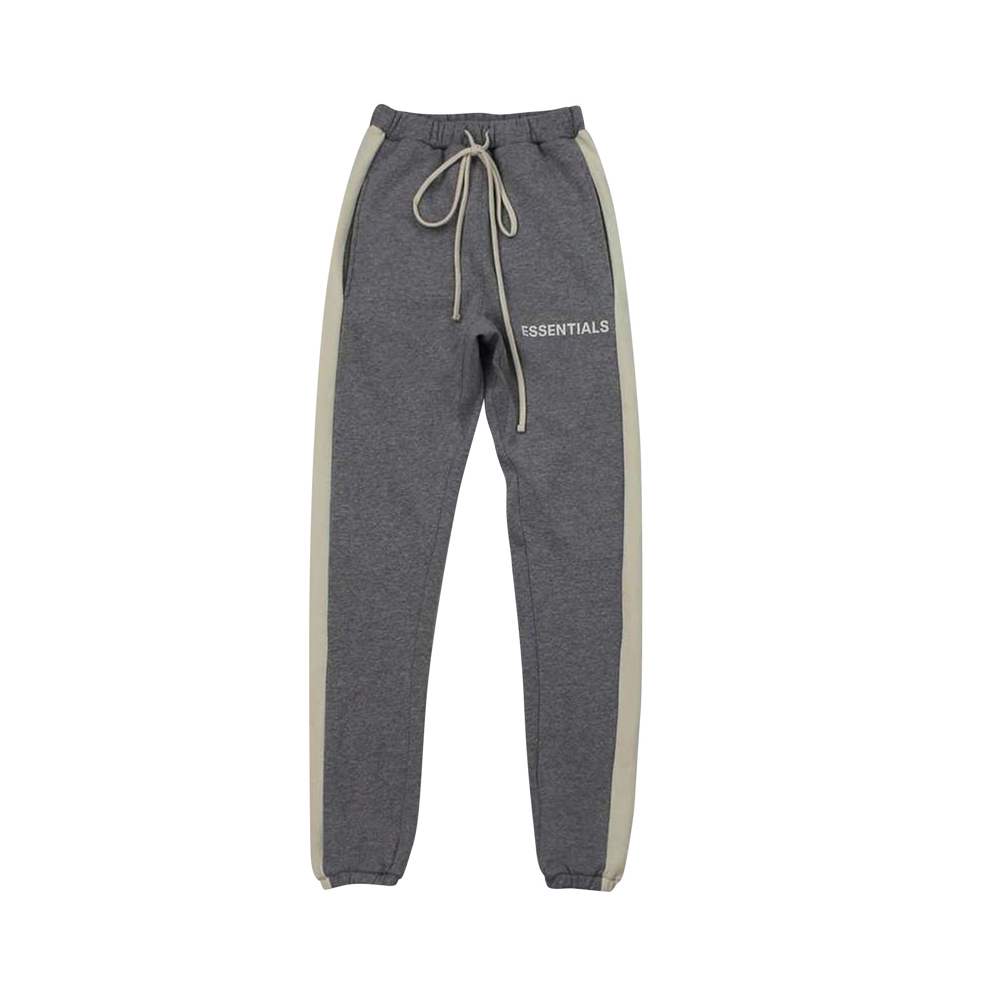 Buy Fear of God Essentials Side Stripe Sweatpants 'Grey' - 0130 25050 0036  004 | GOAT