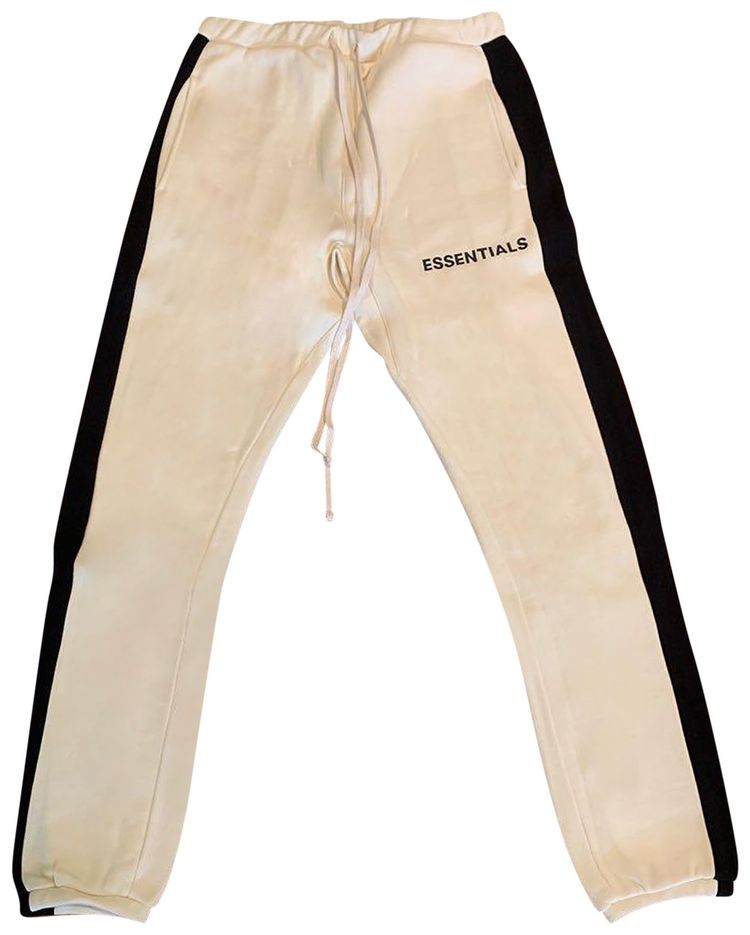 Fear of God Essentials Side Stripe Sweatpants Cream