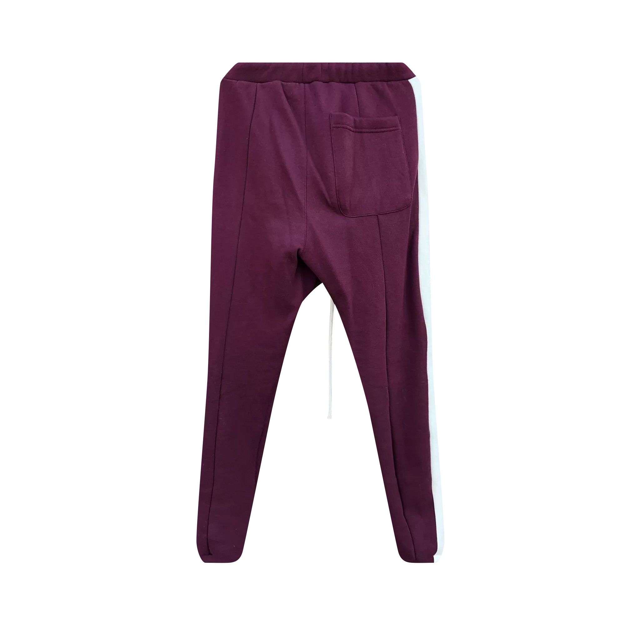 Buy Fear of God Essentials Side Stripe Sweatpants 'Burgundy