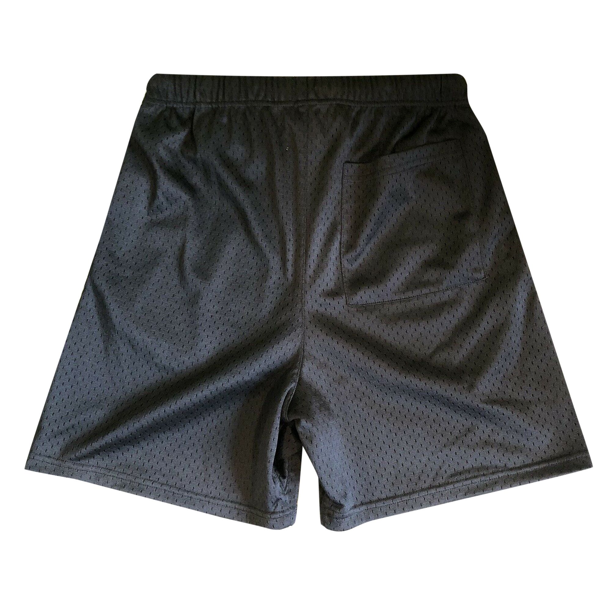 Buy Fear of God Essentials Mesh Drawstring Shorts 'Black' - 0160