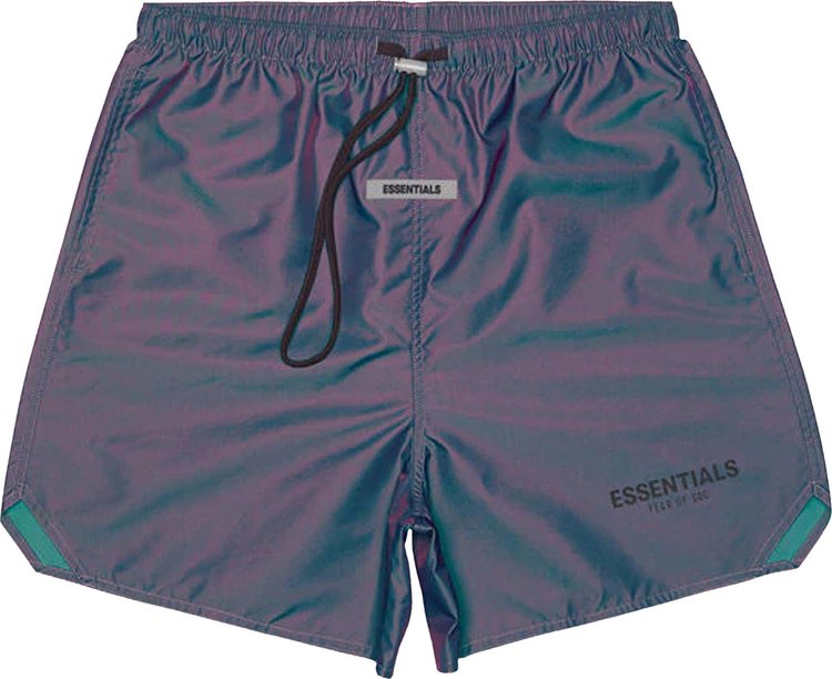Fear of God Essentials Iridescent Nylon Running Shorts 'Multicolor'
