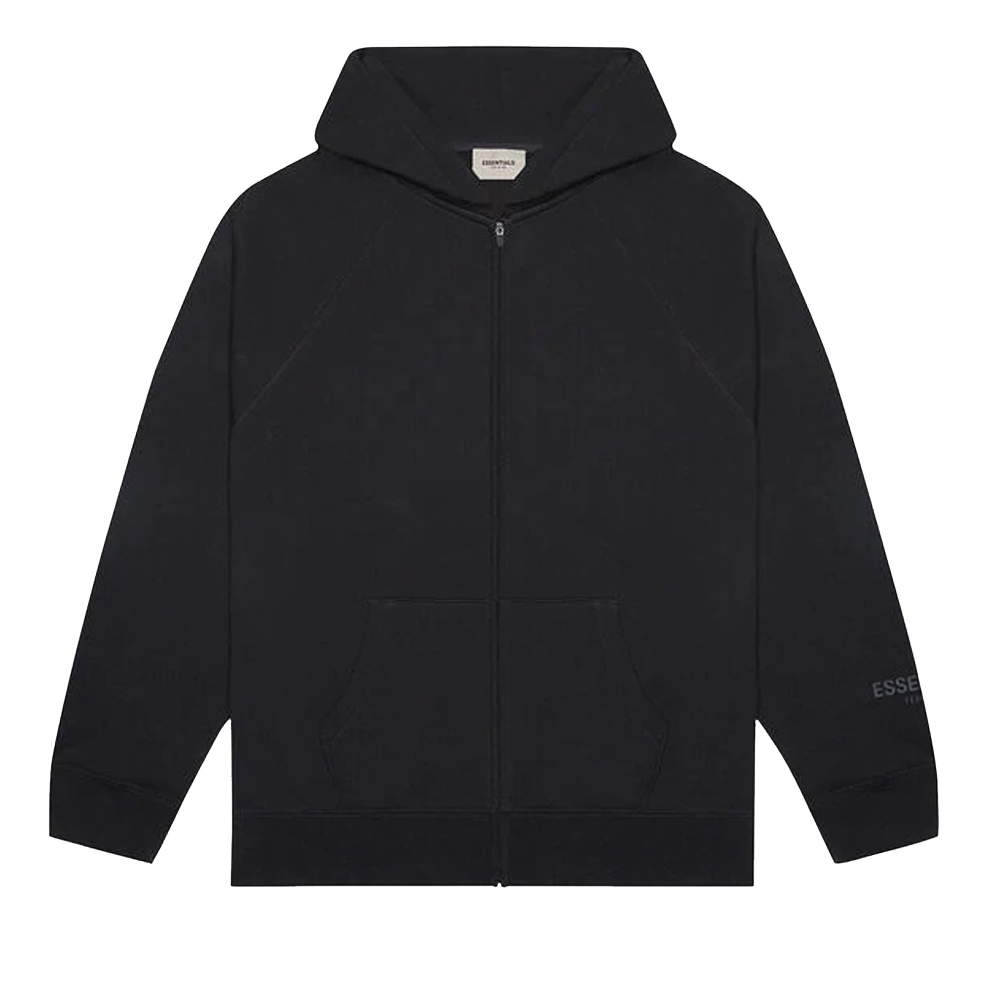 Buy Fear of God Essentials Full Zip Hoodie 'Black' - 0192 25050 0183 001 |  GOAT