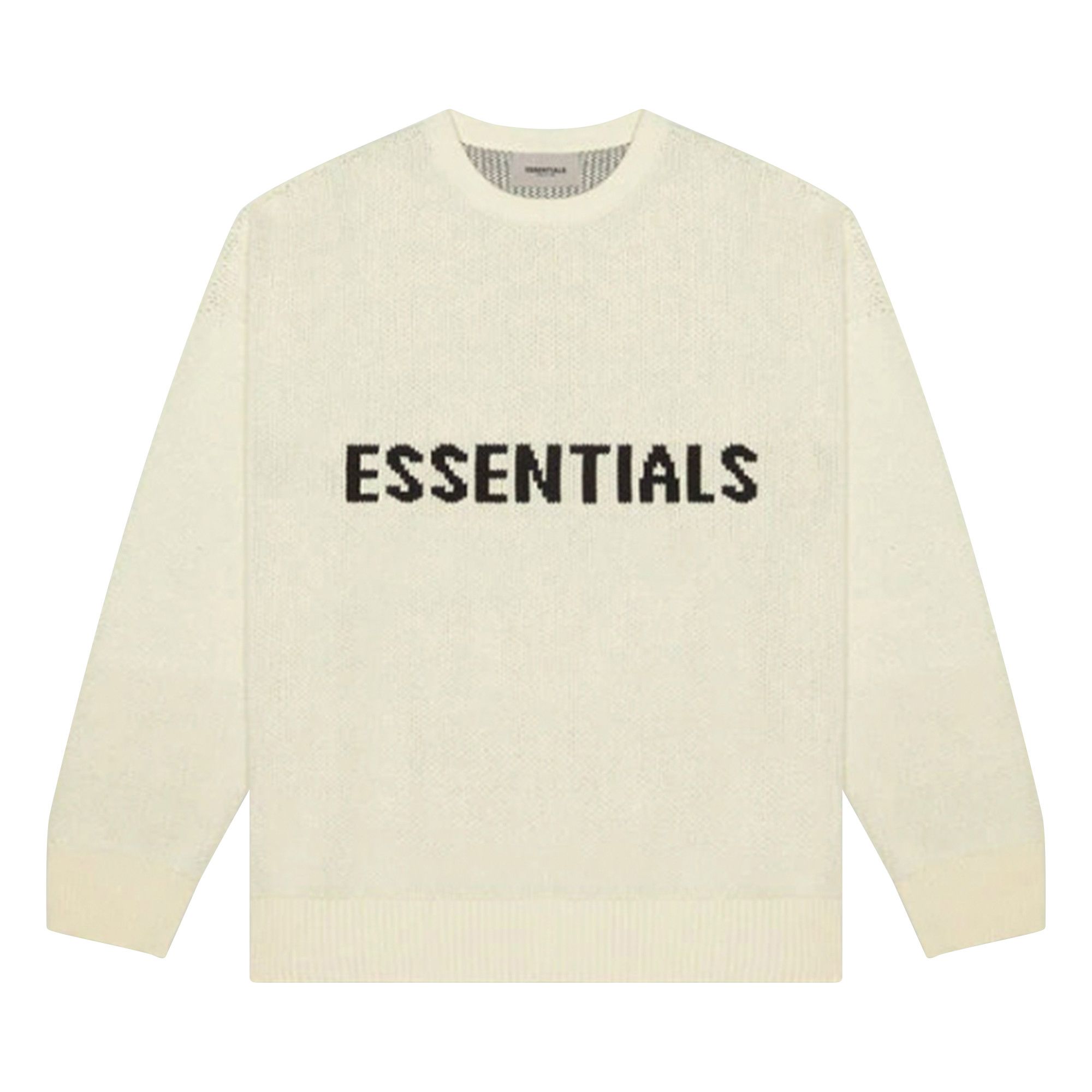 正規品 ESSENTIALS KNIT SWEATER Buy Fear of God Essentials Knit Sweater 'Cream' - 0192 50852