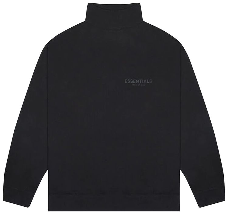 Fear of God Essentials Mock Neck Sweatshirt Black