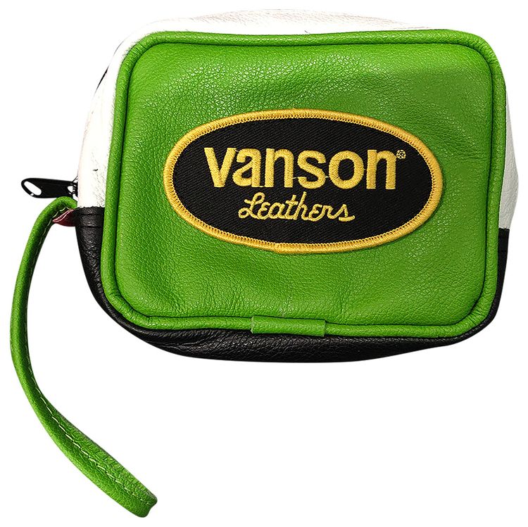 Supreme x Vanson Leather Wrist Bag Green